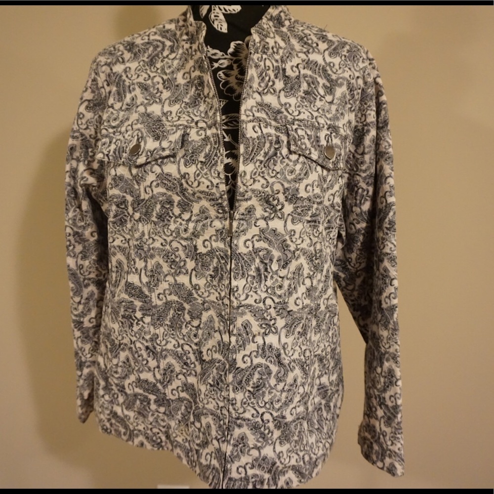 Plus size zip up jacket